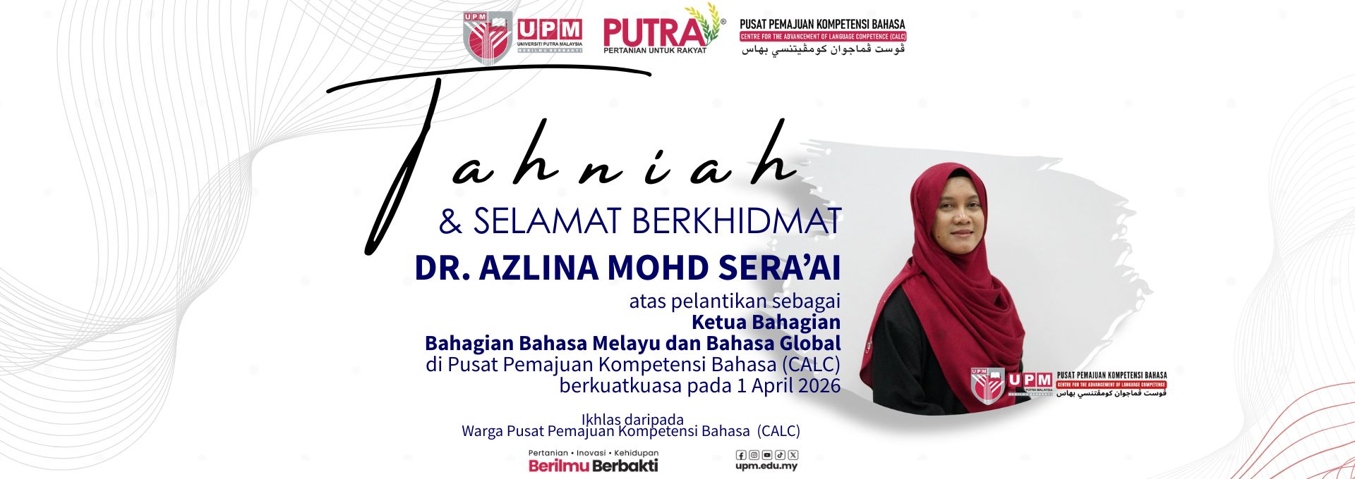 Congratulation Dr. Azlina 