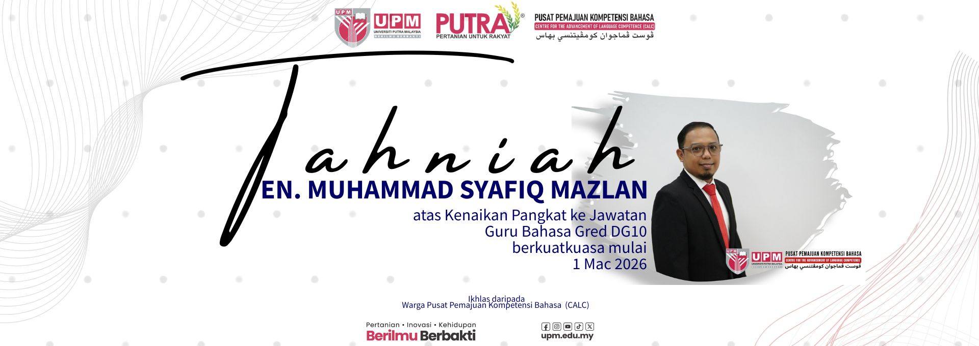 Congratulations En Syafiq